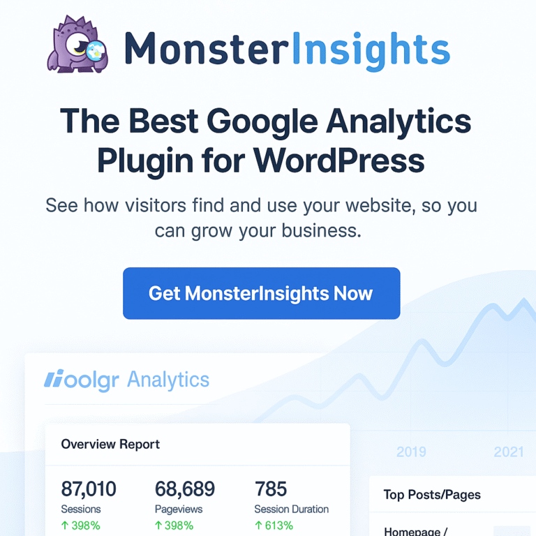 MonsterInsights Review - Best Google Analytics Plugin for WordPress