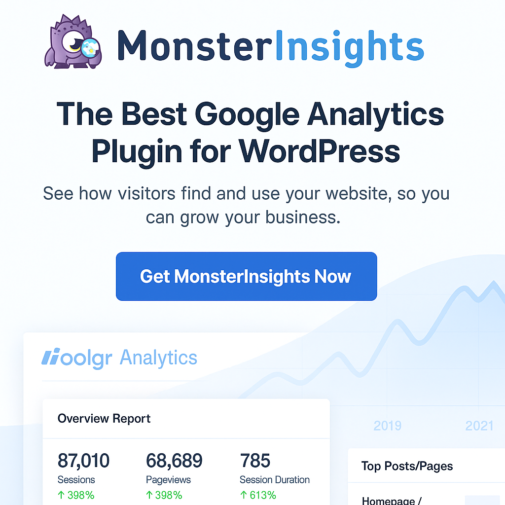 MonsterInsights Review - Best Google Analytics Plugin for WordPress